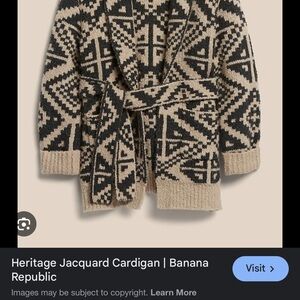 Banana Republic Heritage Jacquard Cardigan